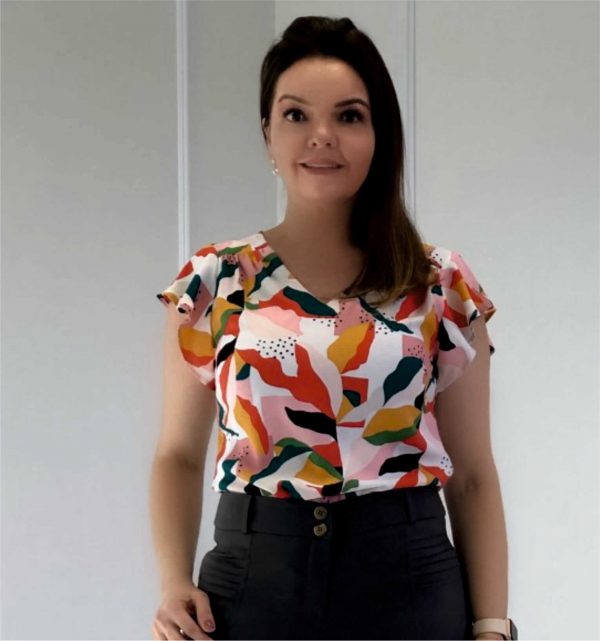 Blusa Crepe Estampada